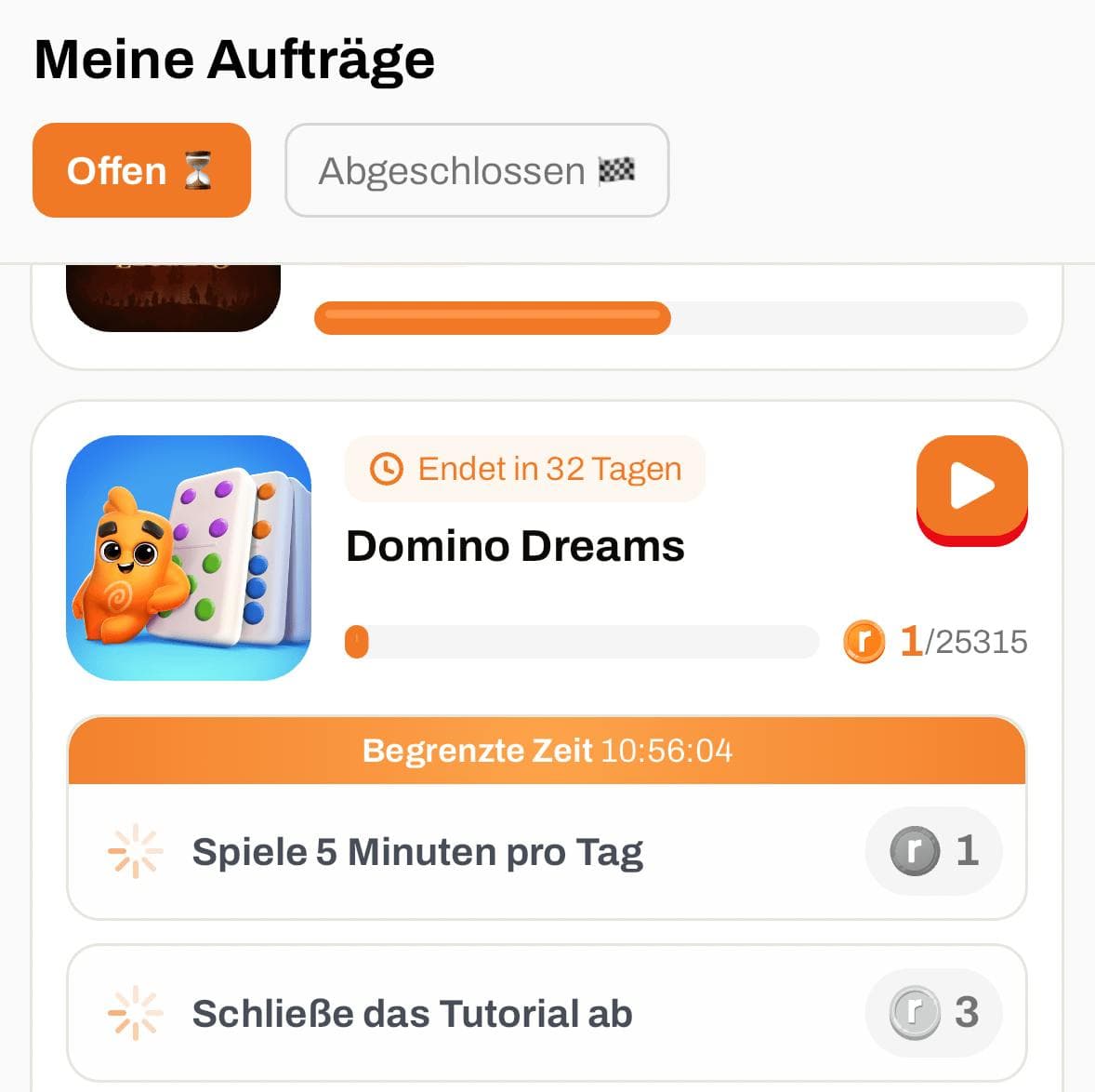 Meine Aufträge